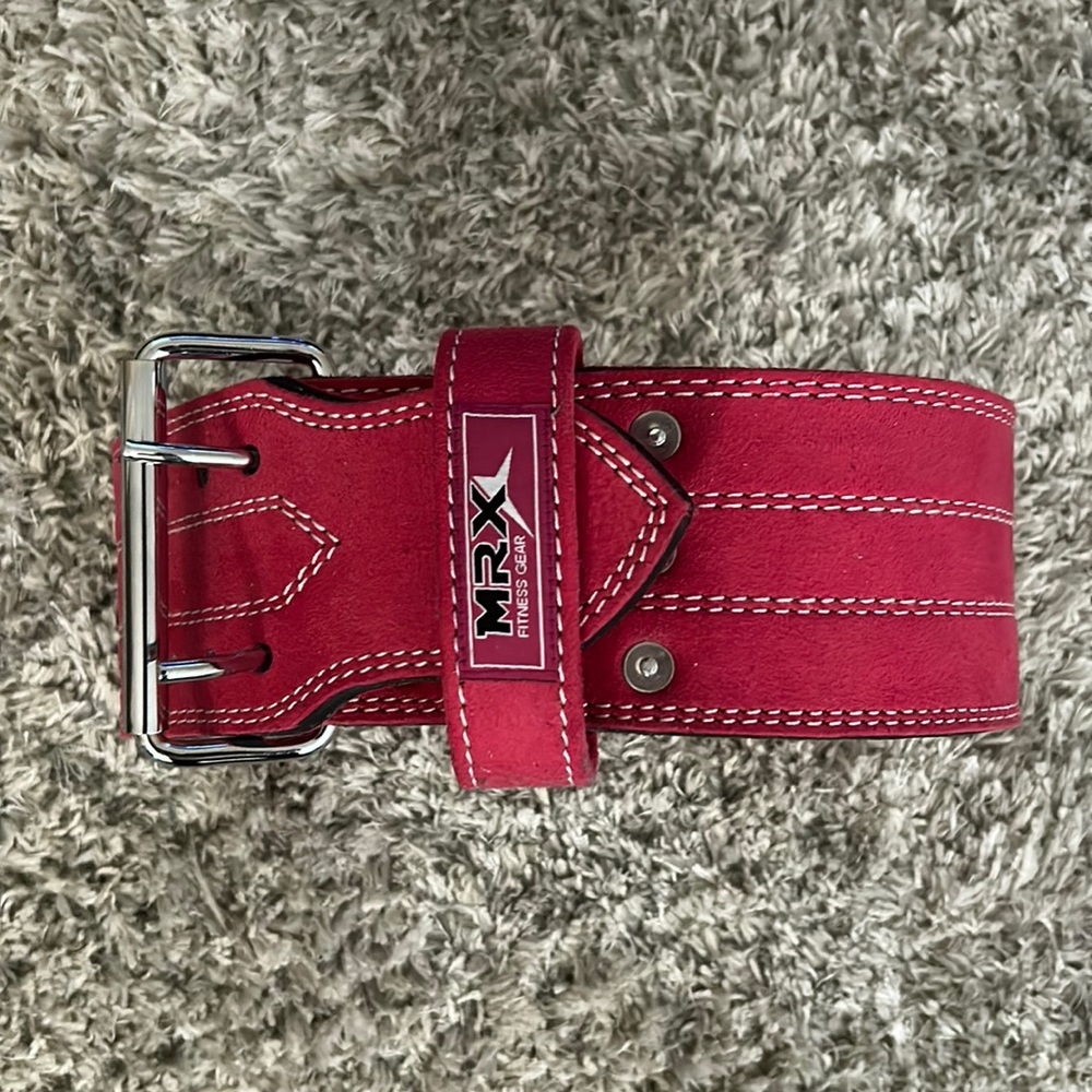 MRX Pink lifting Belt (size Small)